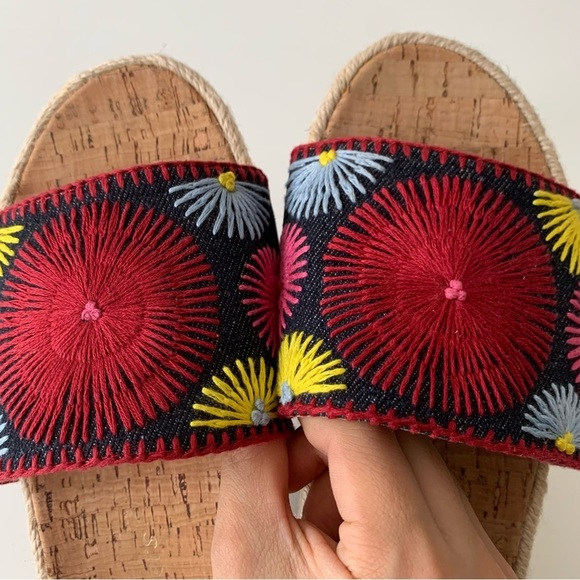 JACK ROGERS Bettina Espadrille Flatform Sandals Sz 6.5 - Picture 8 of 8